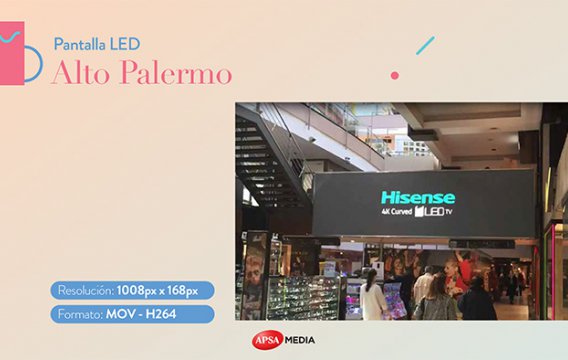 APSA Media lanza su nueva pantalla led indoor en Dot