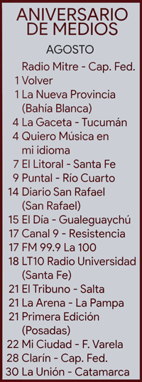 Aniversarios