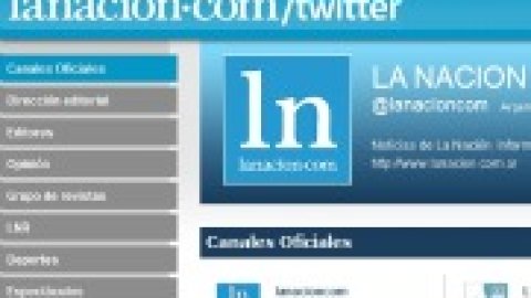  Nueva red de canales en Twitter de La Nacion
