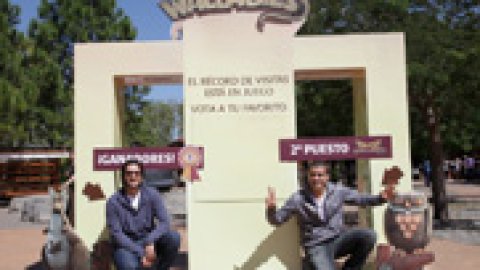 Acción de Temaikén con Paoloski y Queijeiro