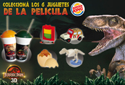 Burguer King presenta los juguetes de Jurassic Park 3D