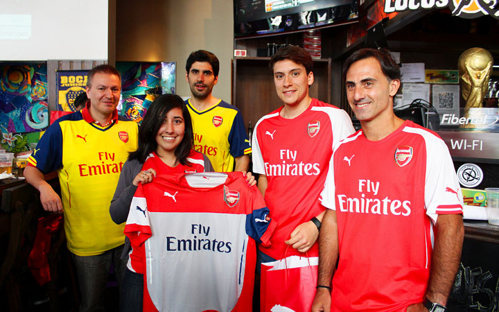 Puma celebró su alianza con el Arsenal inglés