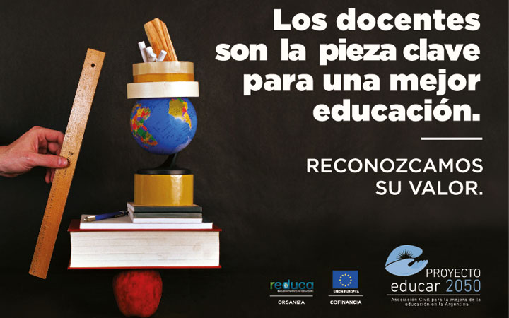 Campaña de PROYECTO educar 2050 para revalorizar el rol del docente