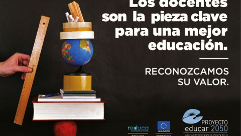 Campaña de PROYECTO educar 2050 para revalorizar el rol del docente