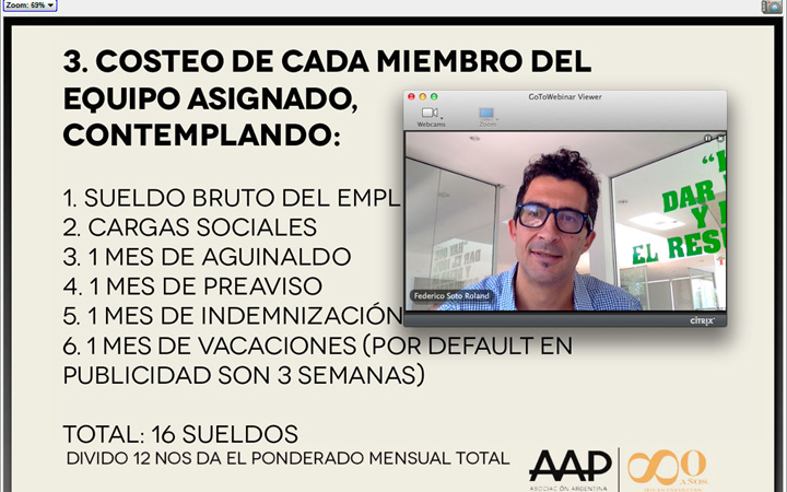 La AAP realizó un webinar sobre remuneración de agencias
