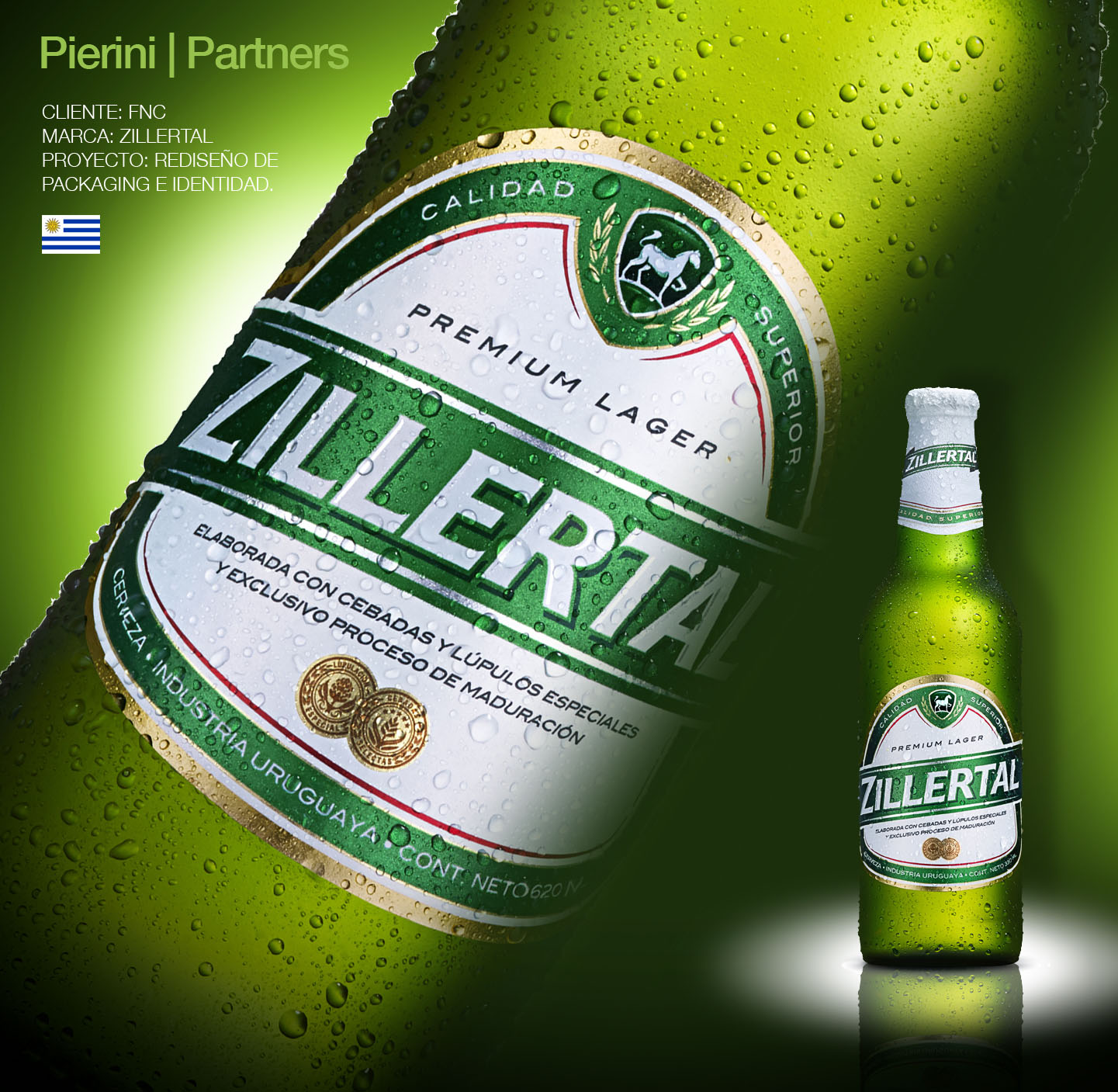 Zillertal, la cerveza uruguaya con packaging creado por Pierini