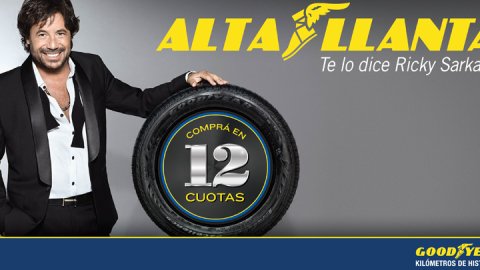 Goodyear presenta “altas llantas” con Ricky sarkany