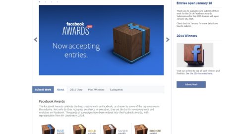Abrieron inscripciones para Facebook Awards 2015