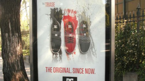 La campaña de DC Shoes en pantallas de Wall Street