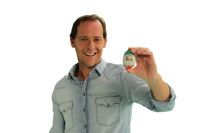 Matías Martin se sumó a la campaña de Kinder Natoons