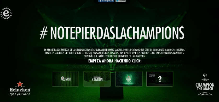 Acción del Grupo DDB para Heineken por la Champions League