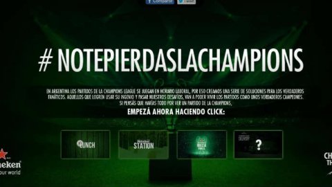 Acción del Grupo DDB para Heineken por la Champions League