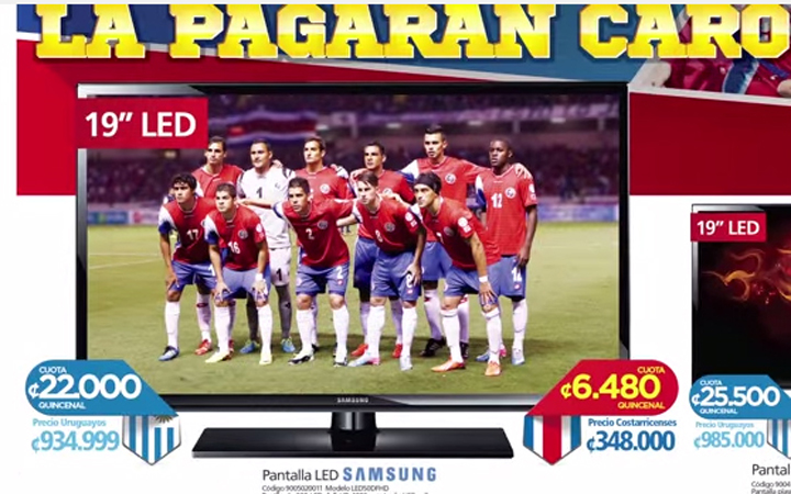 "Uruguayos pagaran un precio alto ", por Mccann San José de Gollo