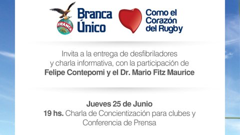 Fernet Branca presenta "Branca Único como el corazón del Rugby" en Mendoza
