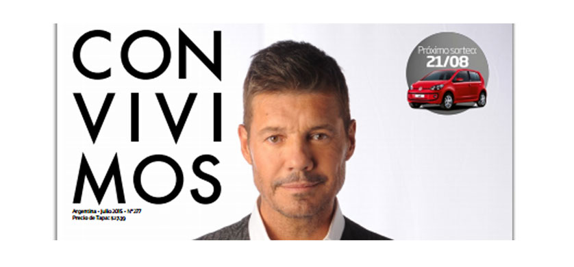 Marcelo Tinelli, el gran malabarista, en la tapa de Convivimos