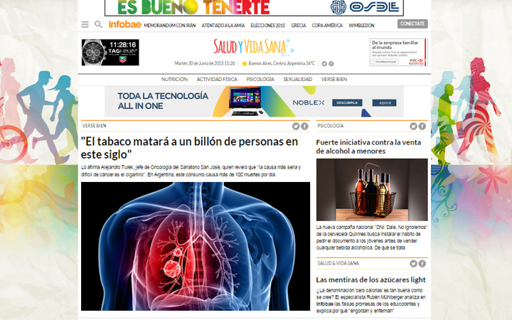 Salud & Vida Sana un nuevo espacio en Infobae