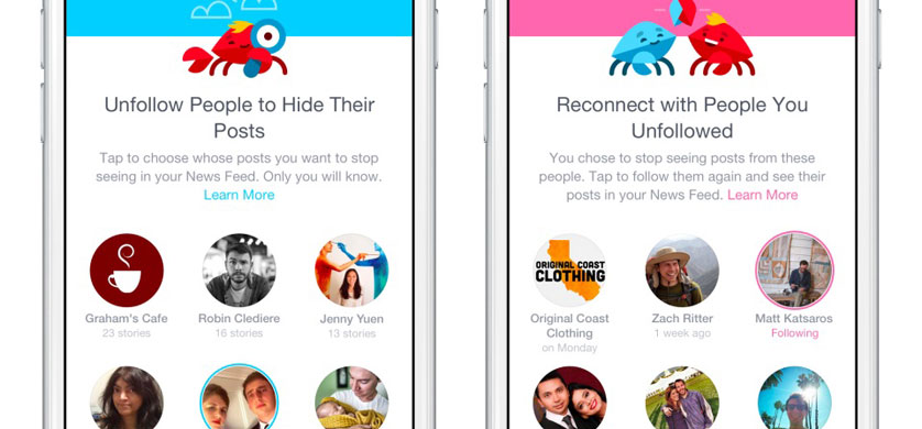 Facebook hizo una actualización de los controles del News Feed