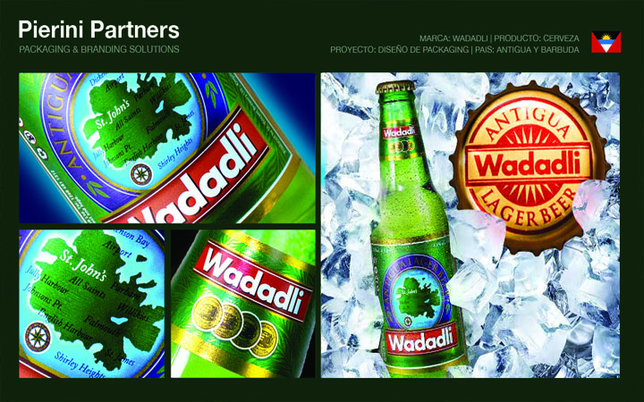 Pierini Partners renovó Wadadli, la cerveza de la isla Antigua