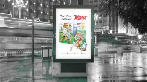The Blue Box a cargo de la campaña lanzamiento "Oui, Oui... Volví! ASTERIX"