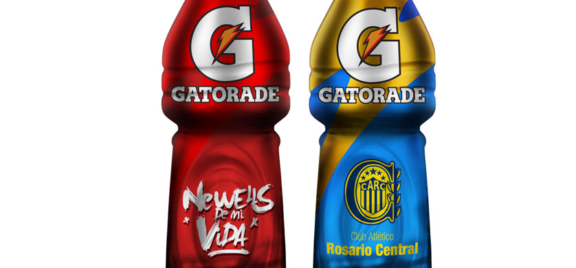 Gatorade presentó las botellas edición limitada del clásico rosarino