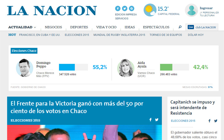La Nación actualiza su propuesta para web y móviles