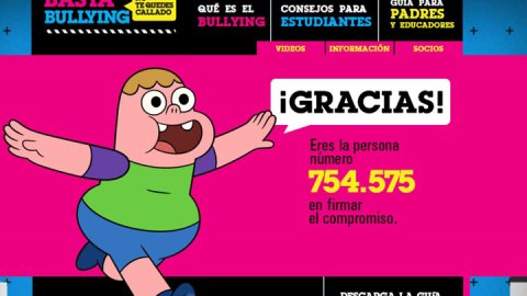 Cartoon Network invita a firmar el pacto para combatir el bullying