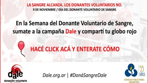 Lanzan campaña “Dale” por la Semana del Donante Voluntario de Sangre