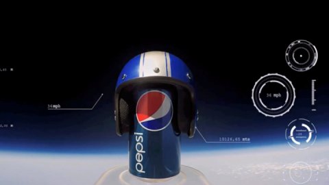 Pepsi lanzó una lata a la estratósfera