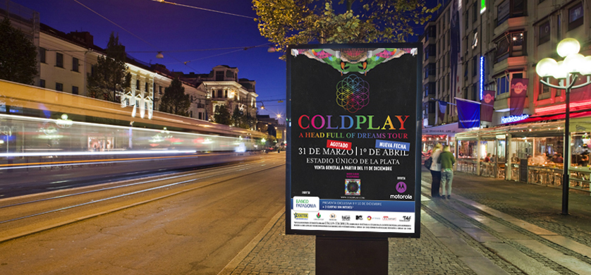 Liebre Amotinada lanza la campaña de Coldplay en Argentina