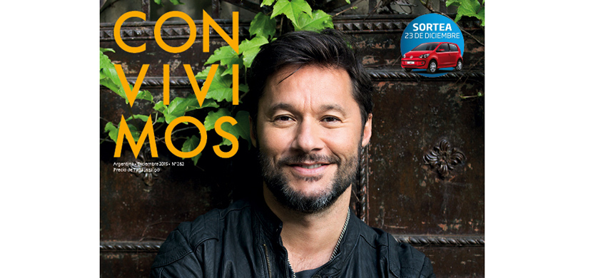 Diego Torres en la tapa de Convivimos de diciembre