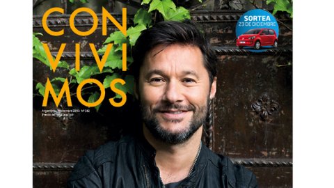Diego Torres en la tapa de Convivimos de diciembre