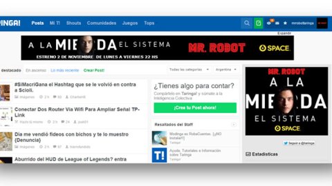 Taringa! fue elegida por Carat como publisher estratégico
