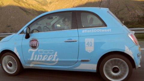Acción de Niña para Fiat 500: "Fiat Road Tweet"
