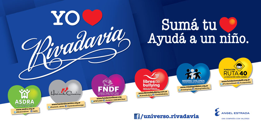 "Sumá tu corazón. Ayudá a un niño", nueva campaña de Rivadavia
