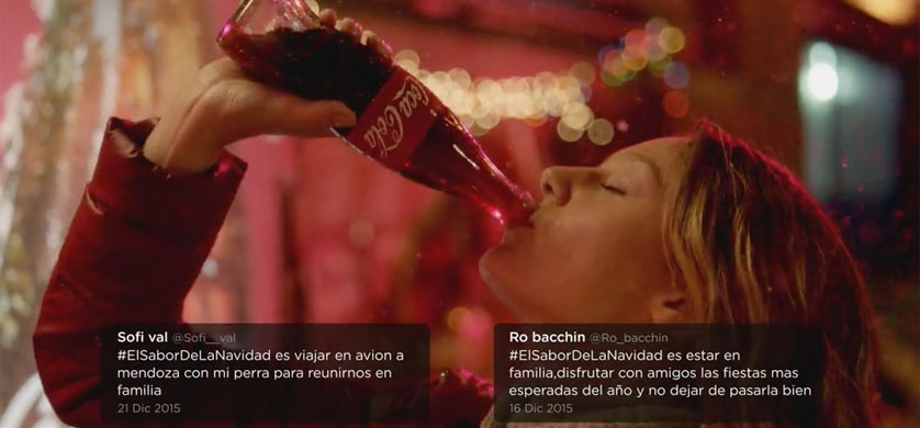 A+V integró contenido en redes sociales para Coca Cola