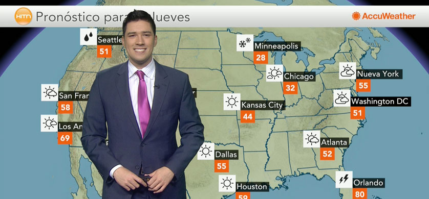 HITN cierra acuerdo con Accuweather para transmitir en EEUU