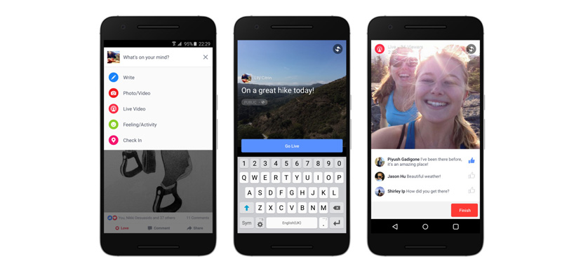 Facebook Live disponible para Android y más países