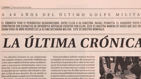 “La Última Crónica”, de Grey para el Cronista Comercial