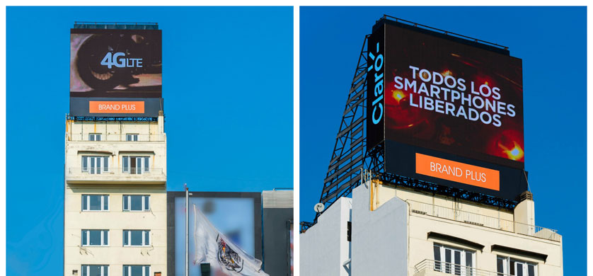 Brand Plus inauguró una pantalla led en el Microcentro