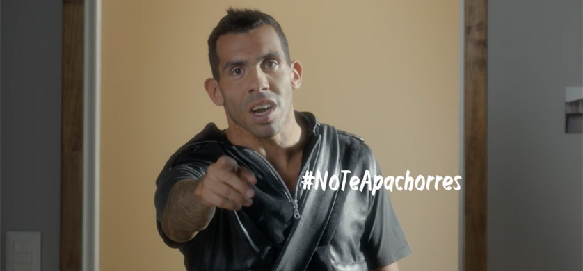 “NoTeApachorres”, de Y&R para Yogurísimo con Carlitos Tevez