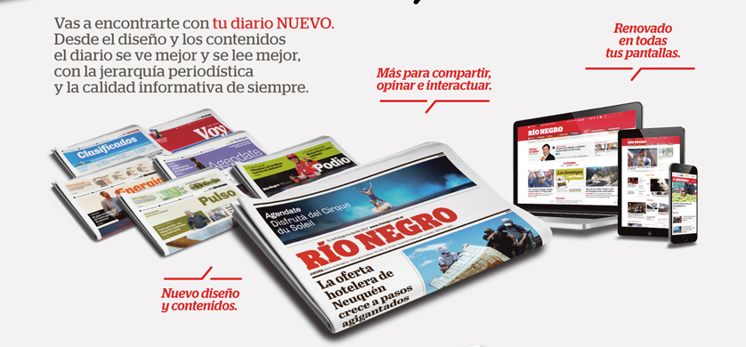 Diario Río Negro celebra 104 con un nuevo rediseño