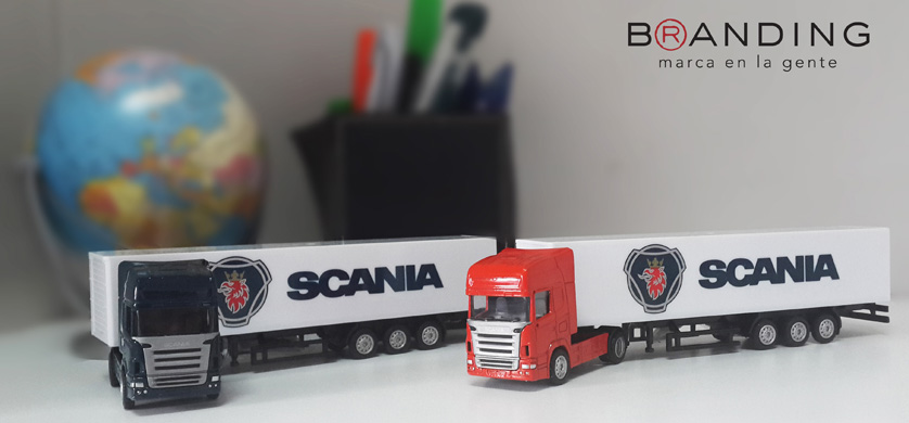 Branding Merchandising desarrolla miniaturas a escala para Scania