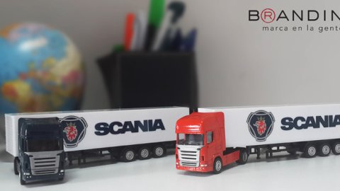 Branding Merchandising desarrolla miniaturas a escala para Scania
