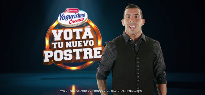 Nuevos comerciales de Y&R para Yogurísimo Cremix con Carlitos Tévez