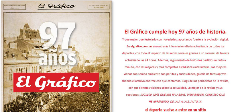 El Gráfico cumplió 97 años