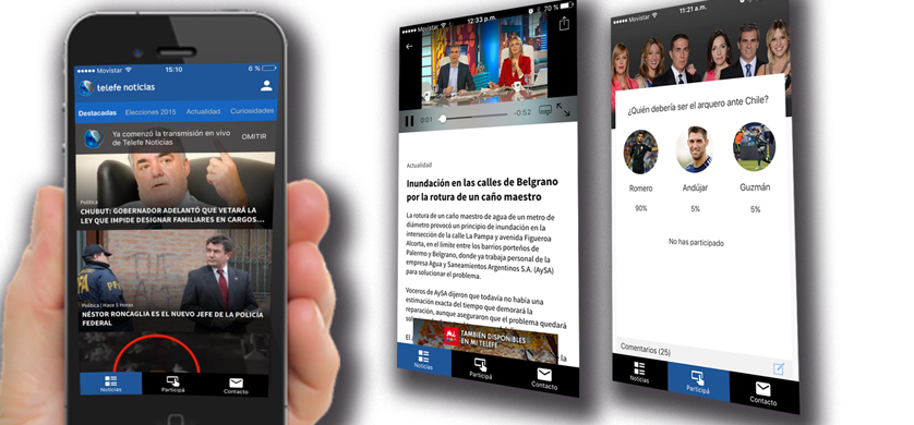 Lanzan nueva versión de la APP de Telefe Noticias
