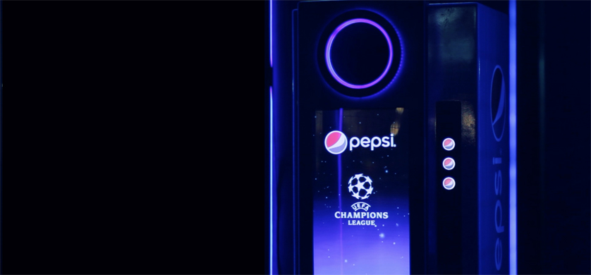 Pepsi presentó la primera vending machine que funciona con goles