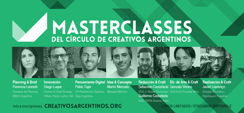 El Círculo de Creativos lanza un ciclo de Masterclasses