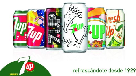 7UP® celebra su historia con una colección de latas vintage