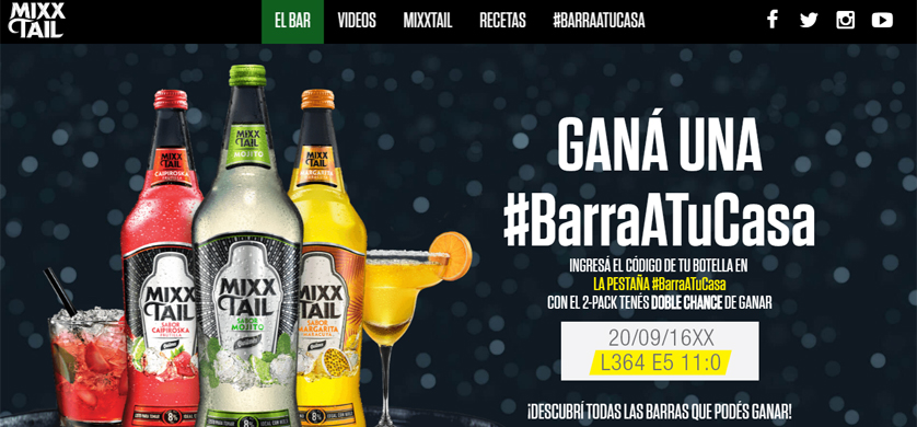 MixxTail y una promo que lleva la barra a tu casa